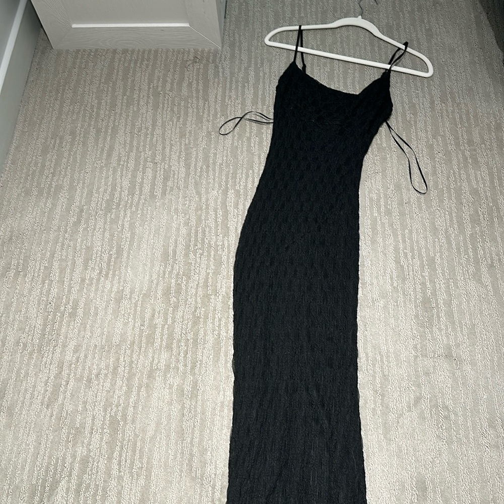 Bardot BLACK Women's Adoni Mesh Slip Dress size LARGE